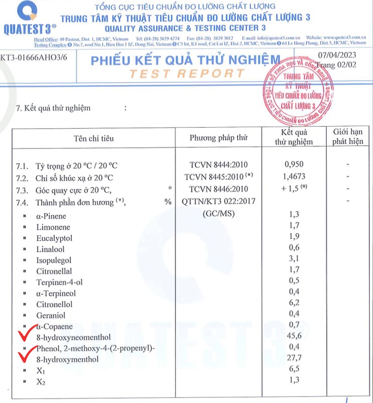 Tinh dầu Citriodiol chất lượng