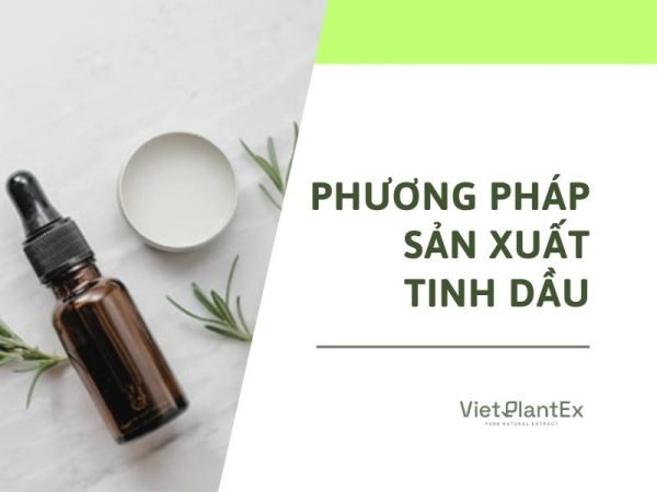 Phương pháp sản xuất tinh dầu